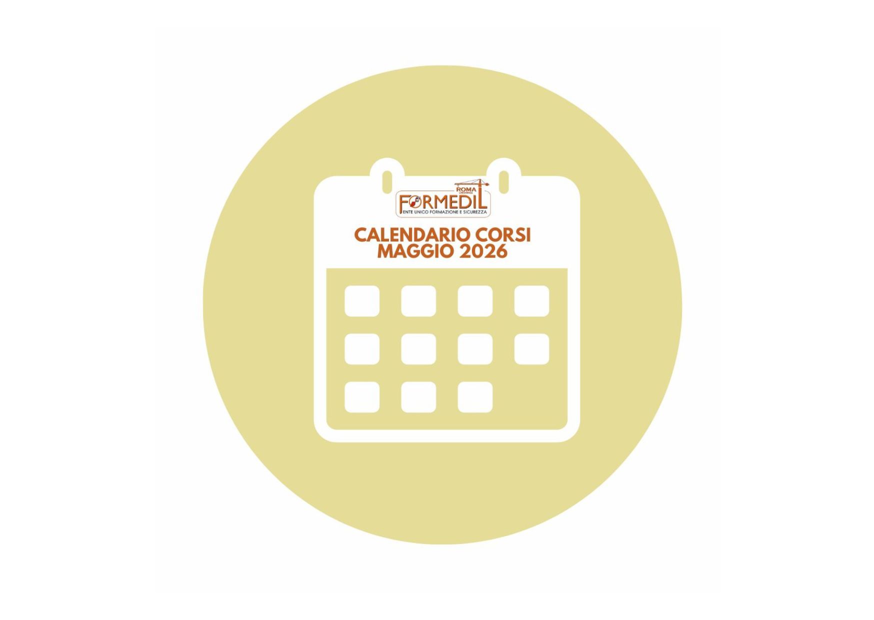 Consulta le date dei corsi in partenza a MAGGIO