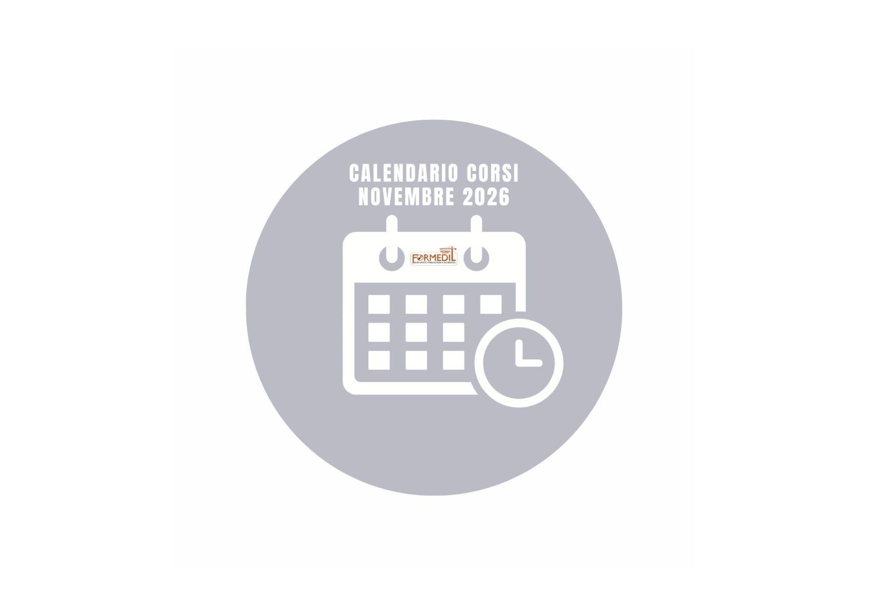 Scopri le date dei corsi in partenza a NOVEMBRE
