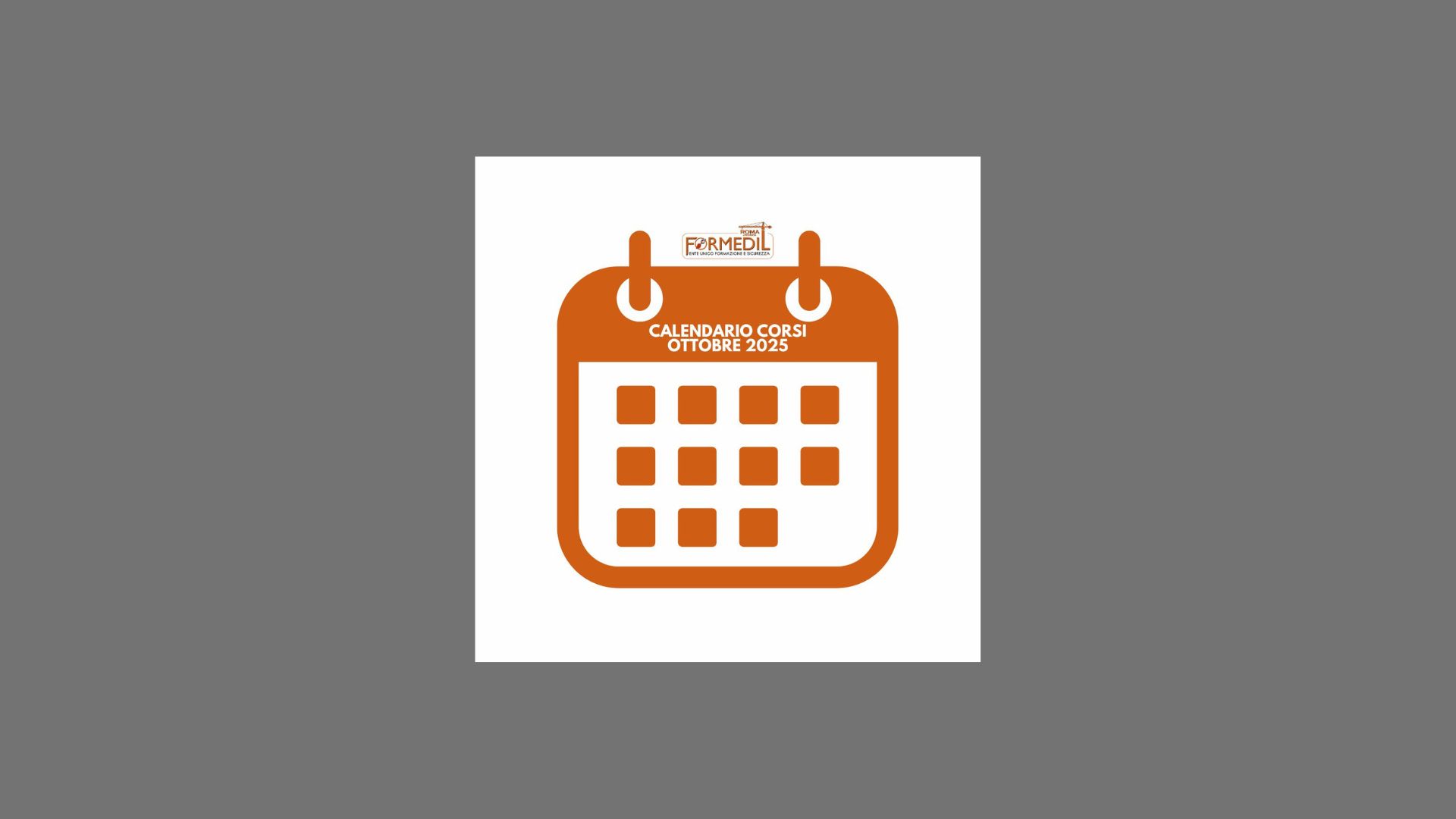 Calendario Corsi - Ottobre 2025