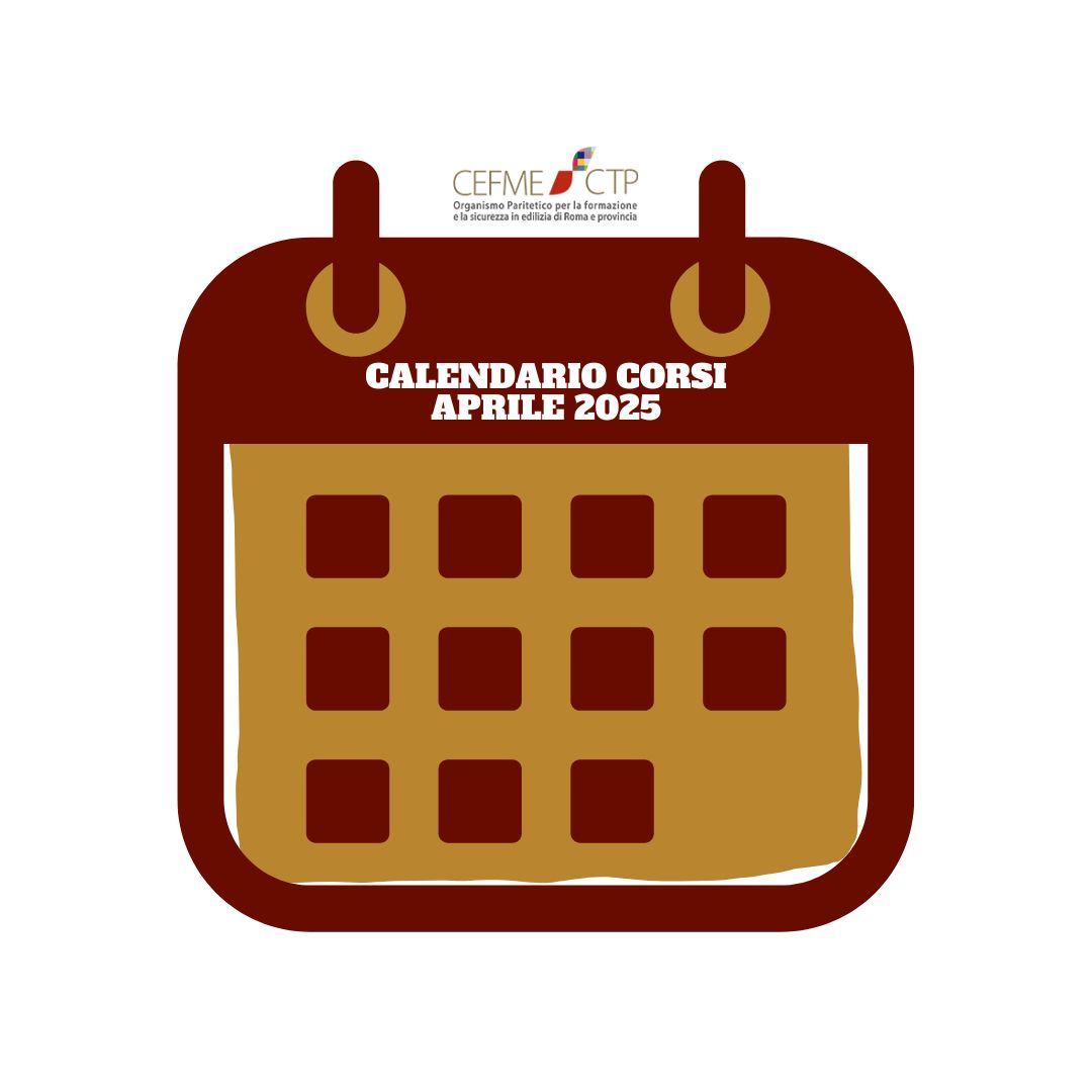 Calendario Corsi - Aprile 2025