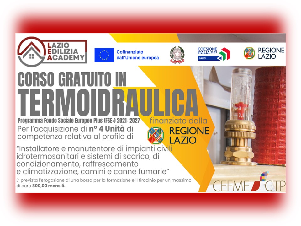 Corso gratuito di Termoidraulica del progetto LEA